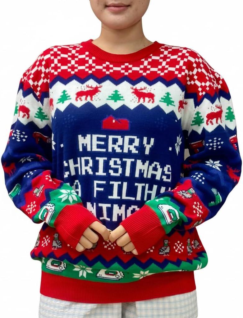 Ugly Christmas Sweater - Ugly Knitted Sweaters - Gifts for Christmas (X-Large)