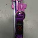 Flashseen LED Dog Collar, USB Rechargeable Light Up Dog Collar Lights, Adjustable Comfortable Soft Mesh Safety Pet Collar for Small, Medium, Large Dogs (Purple, Small)