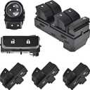 Window Switch Driver Side & Passenger Door Lock & Mirror Compatible with 2007-2015 Chevy Silverado GMC Sierra 1500 2500HD 3500HD Power Master Window Switch Replaces#20945129 22883768 15804093
