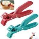 2PCS Hot Plate Grippers, Multi-Function Anti-Scald Bowl Clip for Kitchen, Silicone Non-slip Hot Dish Plate Holder, Kitchen Silicone Anti Slip Clip, Kitchen Utensil for Bowls, Pans, Dishes