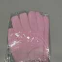 MoyRetty Touchscreen Silicone Moisturizing Gloves for Dry Hands Overnight, Reusable Hand Spa Gloves with Vitamin E & Jojoba Oil-Pink