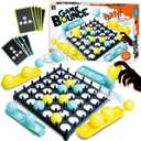 Bounce Ball Game with Family,Adults,Teens and Children,Connect Ball Board Games Table Game Toys,with 9 Cards with Different Patterns,16 Balls and 1 Game Grid,The Perfect Holiday Toy for Kid