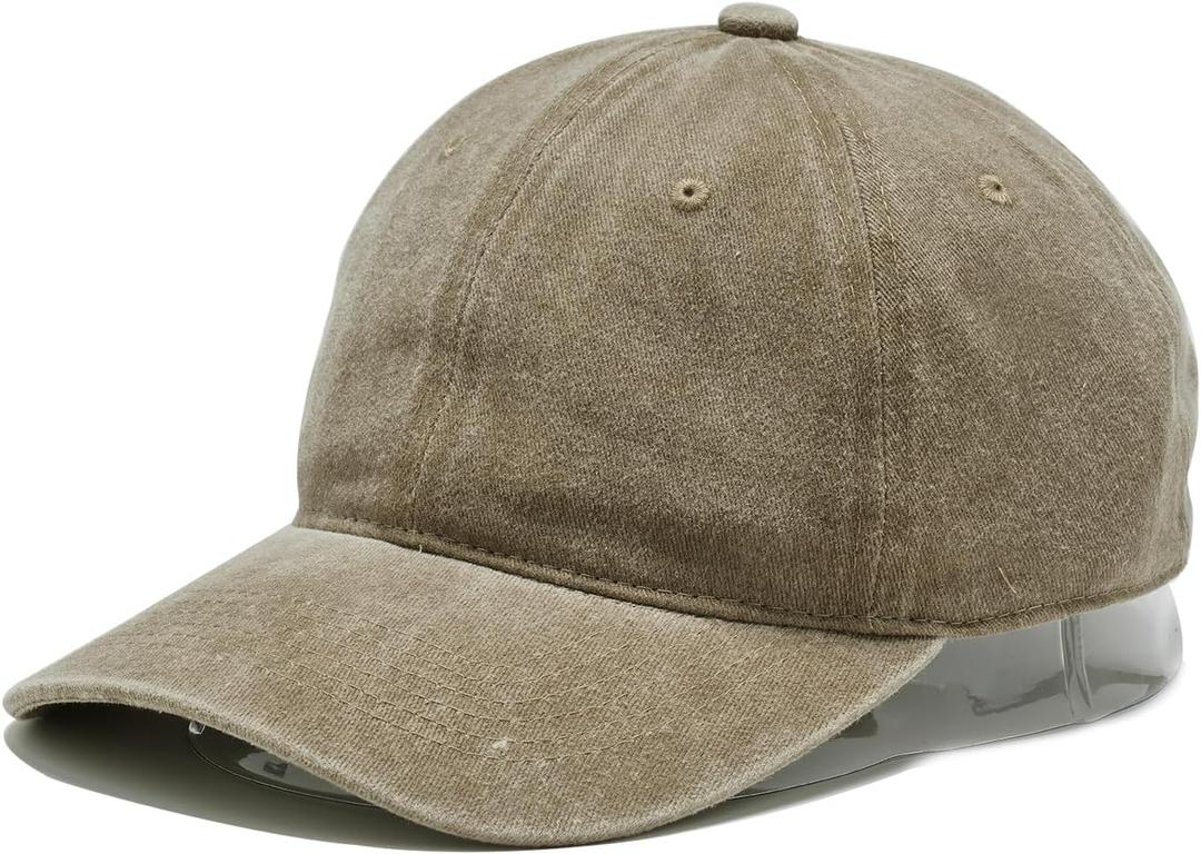 Baseball Cap Soft Cotton Plain Washed Vintage Comfort Unstructured Low Profile Dad Hats (Army Green)