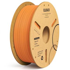 ELEGOO PLA Plus Filament 1.75mm Orange 1KG, PLA+ Tougher and Stronger 3D Printer Filament Dimensional Accuracy +/- 0.02mm, 1kg Spool(2.2lbs) Fits for Most FDM 3D Printers