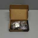 Chibery 3/8 Inch Inset Cabinet Hinges, 5Pack Self Closing Flush Face Mount Hinges with Door Bumper, Variable Decorative Hardware for Bathroom, Furniture, Kitchen Cabinet Doors, Brushed Nickel