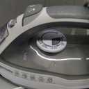 Amazon Basics Steam Iron for Clothes with Safety Auto Shut-Off, Handheld Garment Steamer, Wrinkle Remover, Stainless Steel Soleplate, Anti-Drip, 1700-Watt, 1.62ft, Gray