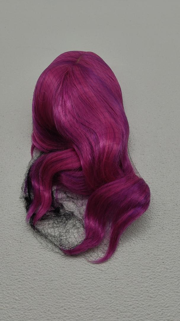 LANCAINI Colourful Short Bob Wigs with Bangs for Women Loose Wavy Wig Curly Wavy Shoulder Length Bob Synthetic Cosplay Wig for Girl Colorful Costume Wigs (Colourful-1)