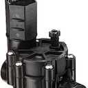 Rain Bird CP075 In-Line Automatic Sprinkler Valve, 3/4" Threaded x Female, Black