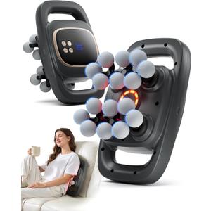 16 Head Massage Gun Deep Tissue, Back Massager with 3 Modes & 30 ntensity Levels, Professional Percussion Muscle Gun for Legs, Back Ideal for Home, Gym and Office Use, Grey