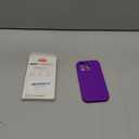 Vooii Compatible with iPhone 15 Pro Case, Upgrade Liquid Silicone, [Enhanced Camera Protection] [Soft Anti-Scratch Microfiber Lining] Shockproof Phone Case iPhone 15 Pro 6.1 inch - Neon Purple