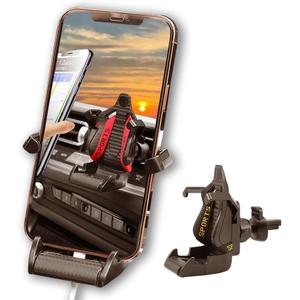 Mobile Phone Bracket for Car Vent, Racer Seat Style Universal Cell Phone Holder for iPhone and Android Phones, Smartphone Support Automobile Accessorie, for Car, SUV, RV, Van, Truck (Red)