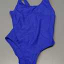 J.E Sterguard Athletic Girls' One Piece Swimsuit Have Lining Prevent Transparency Girls Bathing Suits Pro for Practice and Competition Girl Blue Swimsuits Size 8