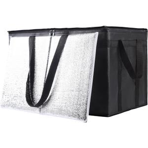 Musbus Additional Bottom Plate XXXL Insulated Food Delivery Bag Cooler Bags heavy duty Catering Therma for Doordash Keep Food Warm (XXXL- With Base24W x 15H x 14D, Black)