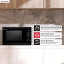 SHARP Countertop Microwave Oven with Removable 12.4" Carousel Turntable, 1100 Watt, 1.4 Cubic Feet, Black