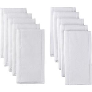 Gerber Unisex Baby Boys Girls Birdseye Prefold Cloth Diapers Multipack White Premiun 3-Ply 10 Pack