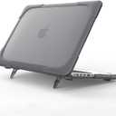 Funut Compatible with MacBook Air 11 Inch Case A1370 A1465, MacBook Air 11 Kickstand Case, Heavy Duty Protective Plastic Hard Shell Case Cover for Apple Laptop Mac Air 11 (Gray)