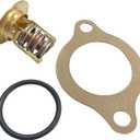 383307 Thermostat Kit with Gasket Replace OMC Cobra Volvo Penta 4.3-5.8 L V6 V8 GM Ford 160 Stern Drive 307239 Sierra 18-3677 Outdrives Marine Engine