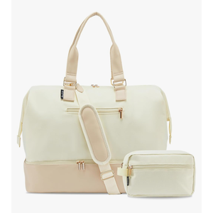 Weekender Bags for Women, Large Travel Duffel Bag with Shoes Compartment, Carry On Overnight Tote Bags with Toiletry Bags, Hospital Bags for Labor and Delivery
