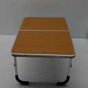 Utdfbwq Portable Folding Table - Small Outdoor Folding Table, Suitable for Travel, Camping, Beach, Barbecue, Picnic, Party, Patio (Bamboo)