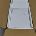 TEENFON Bathroom Wall Cabinet with Adjustable Shelves and Towel Rack, Wall Mounted Over The Toilet Storage Cabinet for Bathroom, Living Room, White UNGGX005W