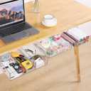 OTraki Under Desk Table Drawer Storage Organizer 3 Pack Large & Medium & Small Under Desk Storage Drawers Slide Out Self-Adhesive Amount Drawer Attach for Office, Home, School (S/M/L)