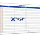 Lincia Large Dry Erase Task List 36 x 24 Inch Planner White BoardErasable Wall Big Whiteboard Employee Assignment Tracker for Office Managing and Tracking Tasks to Increase Productivity