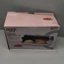 Oggi Stainless Steel Roll Top Bread Box for Kitchen Countertop with Frosted Plexilass Lid - Fits Multiple Loaves of Bread and Other Freshly Baked Goods Including Cookies, Bagels, Muffins (15-Inch by 7-1/4-Inch by 1-Inch)