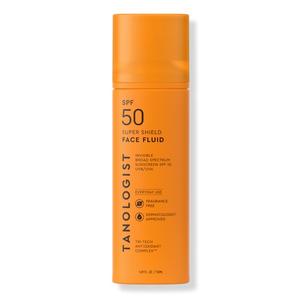 Tanologist SPF 50 Super Shield Face Fluid, Broad Spectrum SPF Sunscreen, Lightweight Face Sunscreen With Antioxidants & Hyaluronic Acid, No Fragrance, 1.69 fl. oz/50 ml Bottle