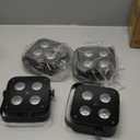 Mini Rechargeable Par Lights, 4 * 18W RGBWA UV 6 in 1 Battery Powered Upights, APP & Wireless DMX & Remote Control Stage Lights & Lightweight RGBW 4 in 1 LED Stage Lights