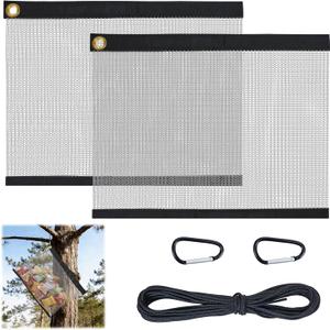 2 Pack Ultralight Rodent Proof Bear Bags,Wire Mesh Hanging Food Storage for Camping & Backpacking, Critter Protection Kit Includes Nylon Rope & Carabiners for Easy Hanging