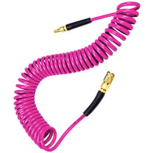 Yereen Heavy Duty Polyurethane Recoil Air Hose 1/4 in x 50 ft, Lightweight Yereen Heavy Duty Polyurethane Recoil Air Hose 1/4 in x 50 ft, Lightweight