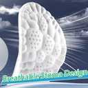 4D Cloud Technology Super Soft Comfort Insoles - U-Shape Memory Foam, Cloud Feeling, Sports Memory Foam (Green, Men 9-10.5/Women 10.5-12)