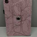 Case for Samsung Galaxy Tab S6 Lite 2020/S6 Lite 2022 10.4", 360° Rotating Case for Galaxy Tab S6 Lite (SM-P610/SM-P615/SM-P613/SM-P619) Premium PU Leather Cover with Pen Holder-Rose Gold