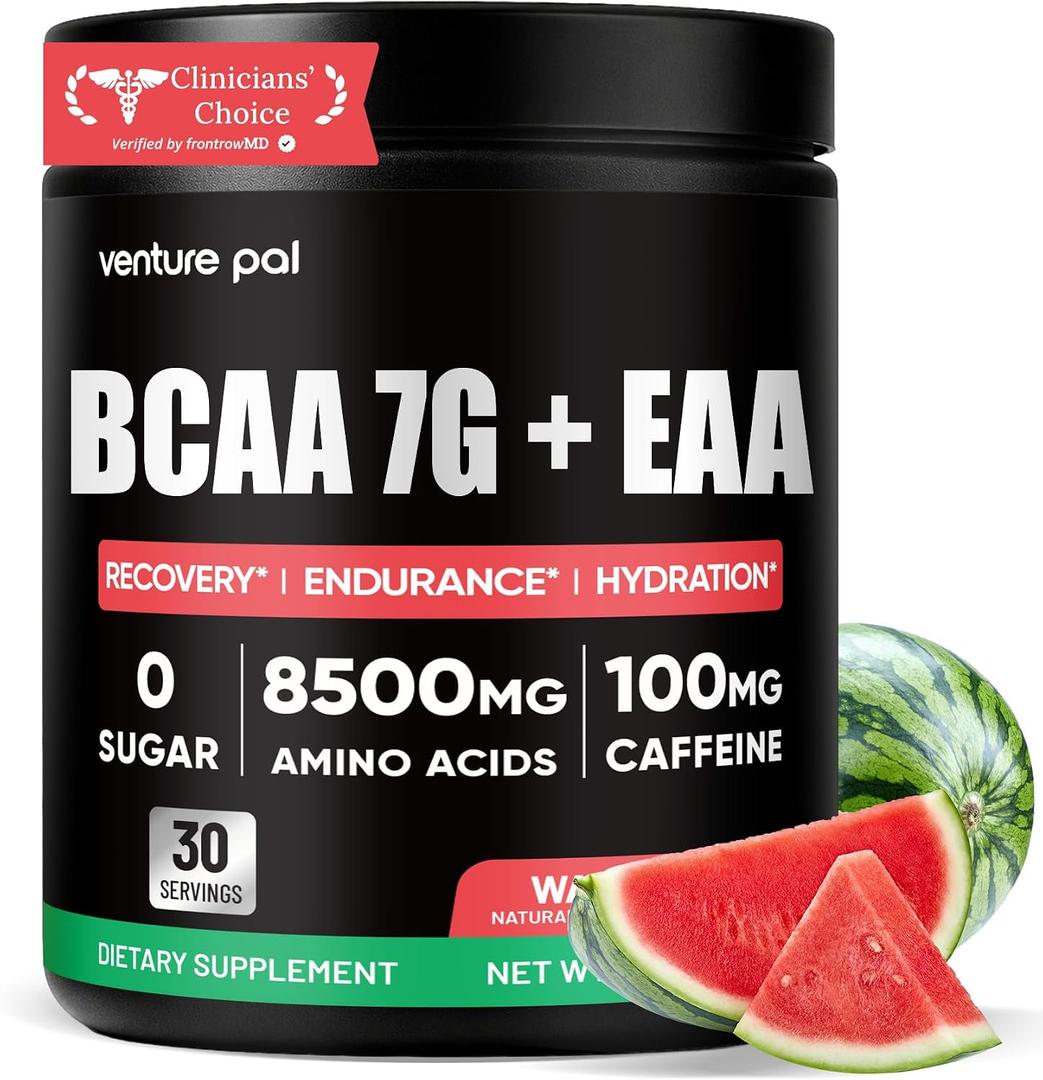 2 x Sugar Free BCAA + EAA Powder for Muscle Recovery & Growth, Gluten-Free