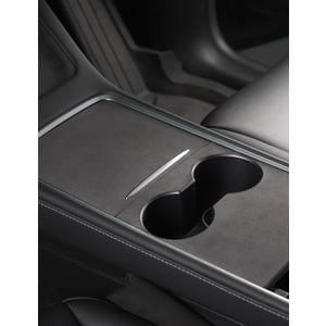 TPARTS Center Console Wrap Kit for Telsa Model 3 (2021-2023) Model Y (2021-2025) Gen 2.0 Console Pre-Cut and Premium Suede Cover Tesla Interior Decoration Accessories (Suede)