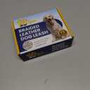 Heavy-Duty Leather Dog Leash 5.6 ft - Soft & Strong Training Dog Leashes for Small, and Medium Breeds (Brown, 5.6 ft x 5/8")