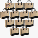12pcs Tote Bags with Handle Bridesmaid Wedding Favors Women Gift Bag Welcome Bulk Reusable Tote for Beach Shopping