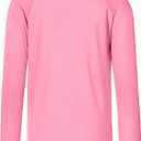 Boys UPF 50+ Swim Shirt Long Sleeve, 1 or 2 Pack UV Sun Protection Rash Guard, Youth Kids SPF Water Shirts for Beach Surf (Pink)