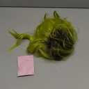 Green Wig Short Ombre Wavy Wigs for Women Heat Resistant Colorful Wig for Cosplay Halloween Party Use (12 inch)