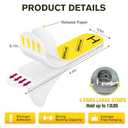 EMITEVER Picture Hanging Strips Heavy Duty, Damage Free Picture Hangers for Walls, Hanging Hooks Kit Without Nails, Large Adhesive Wall Strip for Poster Sticky 20-Pairs (40 Strips)