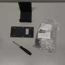 Anti-Theft Video Doorbell Mount Compatible with Ring, No-Drill Ring Camera Bracket Adjustable Easily Install Doorbell Mount for Apartment, Houses, Businesses, Not for Security Door (Black)