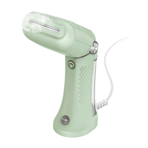 Conair Handheld Garment Steamer for Clothes  Power Steam: Small Size, Big Power  Great for Home, Office, or Travel with Dual Voltage for Worldwide Use, Mint Green