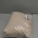 Bedsure 100% Washed Cotton Duvet Cover Queen Size - Oatmeal Minimalist Cotton Duvet Cover Linen Like for All Seasons - GentleSoft Plain Simple Bedding (Oatmeal, Queen, 90"x90")