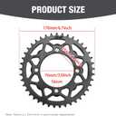 428 Chain ATV Motorcycle Rear Sprocket (41 Tooth), Front Sprocket (14 Tooth, 17 mm), Replacement for Chinese 50cc 70cc 90cc 110cc 125cc Pit Dirt Trail Quad Motor Bike Motorcycle ATV Parts