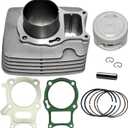 Tupo Premium Cylinder Piston Ring Gasket Top End Rebuild Kit Compatible with Honda Recon 250 Sportrax 250 TRX 250 TRX250 TRX250X TRX250EX TRX250TM TRX250TE 2002-2024