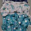 Babygoal Baby Boy and Girl Swim Diapers, Reusable Adjustable Washable One Size Fits 0-8M Baby Gifts and Swimming Lessons 3 Pack 3SD07 (Small, Shark & Tortoise)