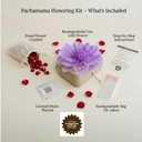 Biodegradable Urn for Water and Ground Burial Lilac Tissue Paper Flower (Large - Adult)