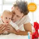 KiddoLab Musical Monkey Plush Toy - Soft Stuffed Animal with Light-Up Buttons and Melodic Nursery Songs for 3+ Month Old Babies