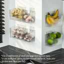 Lae Nuvole 2 Packs Cabinet Door Organizer Wall Mounted Shower Basket, Shower Caddy Stackable Plastic Adhesive Organizer for Bathroom, Kitchen, Cabinet, Pantry, Makeup, BPA Free, Clear