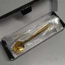 JANKNG 24-Piece Flatware Set, 18/0 Stainless Steel Knife Fork Spoon Teaspoon Silverware Set, Service for 6, MIrror Gold